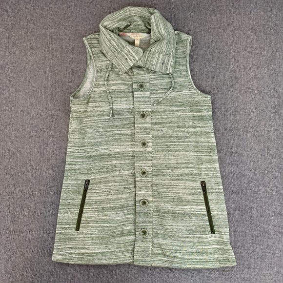 Matilda‎ Jane Women's Green Vest Jacket XS 50% Cotton 50% Polyester Button Down - Picture 1 of 11